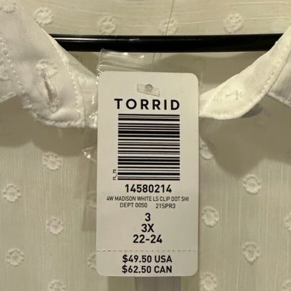 NWT white chiffon blouse‎ - Picture 7 of 7